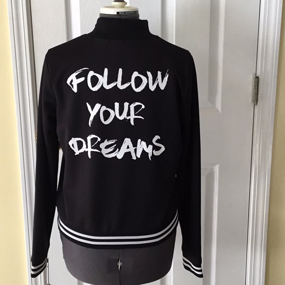 WET SEAL LADIES TRACK JACKET black & white XL jr. - Picture 2 of 6